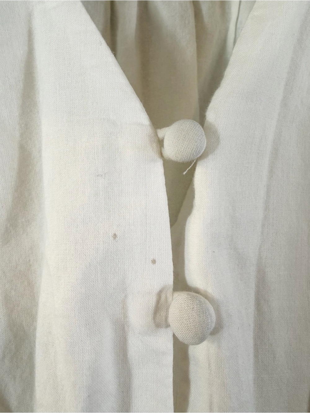 J. Crew Point Sur Pom Pom Midi Dress 0P White Flutter Sleeve Minimalist Cottage - Picture 8 of 11